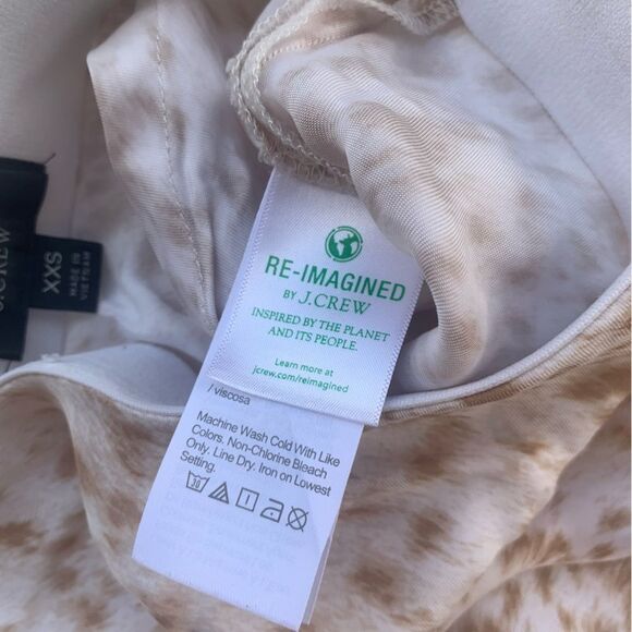 J.Crew skirt Sz XXS drapery cupro-blend flared slip with side slit elastic waist - Picture 9 of 11